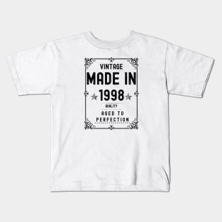 Vintage Made in 1998 Quality Aged to Perfection Kids T-Shirt